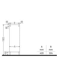 ����� Duravit Brioso (420�240�1770) 4 �����, ����� �����, ����� ������ BR1320L1022