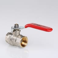 Кран шаровый 1 1/2"ВВ VALTEC BASE красная ручка VT.214.N.08