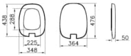 Сиденье Vitra Plural плавное закрытие, быстросъемное, белый/хром 126-003-009