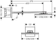 ������� ��� Axor ShowerSolutions 35310000 (250�250) ���������, 2jet, 2 ���� �����, ���������, ����