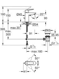 ��������� Grohe BauEdge 23328 ��� �����������, ������ ������,�������������, �������� �����