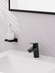 Смеситель Hansgrohe Logis для умывальника, излив 70мм, однозахватный, черный матовый 71070670 — изображение 2