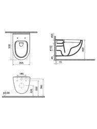 Комплект: Инсталляция Vitra с клавишей хром + унитаз VitrA S40 + сиденье с микролифтом 9860B003-7200