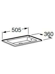 �������� Roca Debba Unik ��������� 500x360x160 ��, ����� 32799J00Y