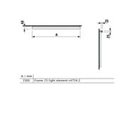 �������������� ��������� LAUFEN Frame25 4.4754.2.900.007.1 (1500�25�25) ��������������, � ��������.LED4000, ����