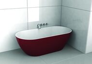 Ванна из литого мрамора RIHO BILBAO 170х80 без гидромассажа, овальная