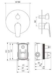 ��������� ��� �����/���� Aquatek ����� AQ1146MB ������������, 2 ������, �������������, ������ ���