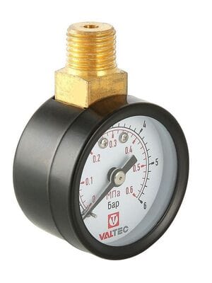 Манометр Valtec, 0-6 бар, 1/4