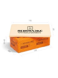 Экструдированный пенополистирол Пеноплэкс Фундамент 50х585х1185мм плотность от 27 до 35 кг/м3