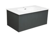 Тумба под раковину La Fenice TERRA Grigio 80 см (740х450х352) серая матовая FNC-01-TER-G-80