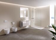 GEBERIT Sigma30 Клавиша смыва, двойной смыв белый/декор глянцевый хром 115.883.KJ.1