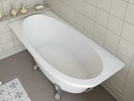 Ванна асимметричная Estet Венеция (1700х800) из искусственного камня, левая ФР-00001848