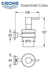    Grohe Essentials Cube ,  , :  40756001