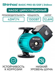 ����� �������������� SHINHOO BASIC PRO 65-12SF 3x380�, DN 65, ���������, 71242003