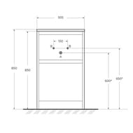 ����� ��� �������� BelBagno KRAFT 39 (505�390�840) ���������, Bianco Opaco KRAFT39-500/390-2C-PIA-BO