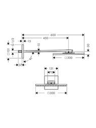 ������� ��� Axor ShowerSolutions 35314950 (300�300) 1jet, ���������, ����: ������� ������