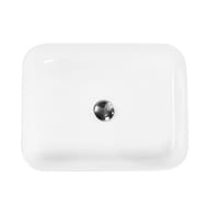 Раковина накладная BelBagno (500х390х130) прямоугольная, без отверстия под смеситель, белая BB1304