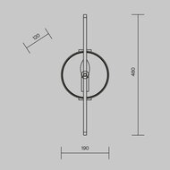 ��������� ���������� Maytoni Marmo (�����) MOD099WL-01G, 40��, IP20, E14, ������