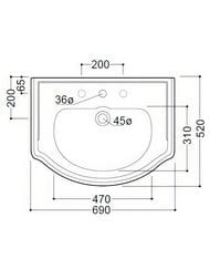 �������� ��������� Kerasan Retro 104601*1 690�520 ������������, � ����������. ��� ���������, �����