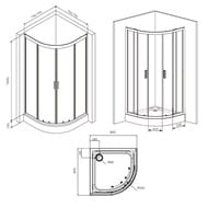 ������� ���������� AM.PM Gem (80x80 ��.), ������ ����������, ������� ������ ���. W90G-401-080BT