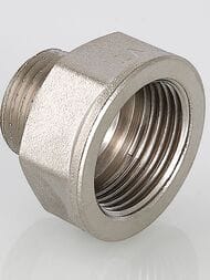 Переходник VALTEC   3/8"Н х 1/2"В, латунь никелированная, VTr.592.N.0403