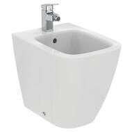 Биде напольное Ideal Standard i life S 355х480х400 пристенное, одно отверстие, перелив,белый T459501