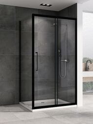Душевой уголок ABBER Schwarzer Diamant AG30160BH-S100B (1600х1000х1950) стекло 6мм прозрачное/черный — изображение 3