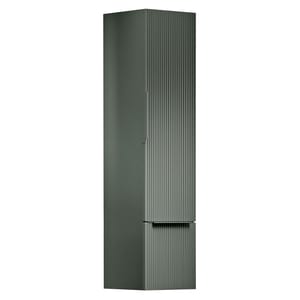 Пенал настенный Cezares Plisse Premium (350х380х1500) зеркало, выдвижной ящик, Grigio nuvola 55509