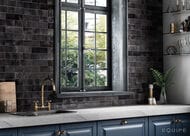 Плитка настенная EQUIPE ARTISAN Graphite (65х200) черная, 24472 (кв.м.) 0,5м2/кор