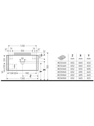 ����� ��� �������� Duravit Happy D.2 Plus 1300�408�550 2 �����, ���� ������������� HP497206969