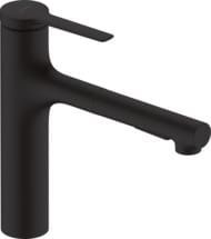 Смеситель Hansgrohe Zesis M33 2jet для кухни 160мм с вытяжным душем, sBox lite, мат.черный 74804670