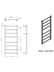 GROTA MODA ����������������� "�������" ������� 530x1200 ������� ����.�����, ������ �����. D-1/2""