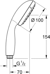 ������ ��� Grohe Tempesta 27597001  ����, 100 ��, 2 ������, ����
