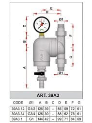 ������ FAR 3/4" � ��� ��������, 100���, ���������� ����������, Max: 95 �C, 25 ���, FA 39A3 34100