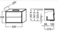 ����� ��� ����������� Jacob Delafon ESCALE EB763-G1C (500�295�358) 1 ������, �����