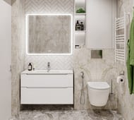 ����� ��� �������� BelBagno ETNA (1000�455�600) ���������, Bianco Lucido ETNA-H60-1000-2C-SO-BL-P