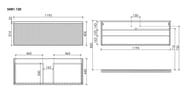 ����� ��������� SANCOS Snob R 1.0 1195�445�406, 1 ����, ��������, Bianco ,SNR1.0120W