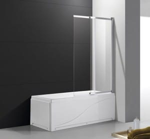 Шторка на ванну CEZARES SLIDER-VF-11-100/150-C-Cr (1000-1500) раздвижн, стекло прозрач, профиль хром