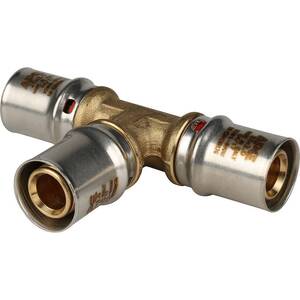 Тройник STOUT 20х20х20 для металлопластиковых труб прессовой SFP-0006-202020