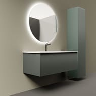 Тумба под раковину La Fenice TERRA Grigio 100 см (952х455х355) серая матовая FNC-01-TER-G-100
