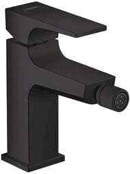 Смеситель Hansgrohe Metropol  32520670  для биде, сливной клапан, черный матовый — миниатюра 1