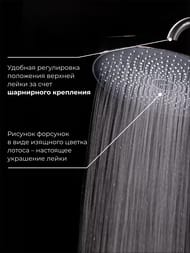 Душевой набор Iddis SPAHOME, верхний душ d-260мм, ручной душ, шланг, хром SPA3F0Ci76