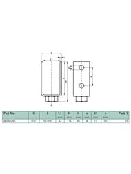 ������ Walraven Strut 90*, 4 ���������, 100�100��, ������������, 66588290R