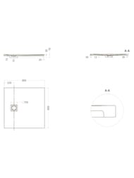 ������� ������ SALINI OASI 120323M  (800�800�30) ���.������ S-Stone,����� � ���������, ����� �����