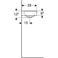 �������� Geberit Xeno2 (400�280�115) KeraTect,��������� ��� ��������� �����, ��� �����. 500.528.01.1