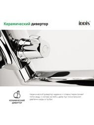 Смеситель для ванны IDDIS Bild однозахватный, с длинным изливом 350 мм, хром BILSB00i10WA
