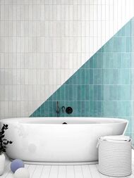 Керамогранитная плитка EQUIPE TRIBECA Gypsum White (60х246) моноколор, белая 26871 (кв.м.) — изображение 2