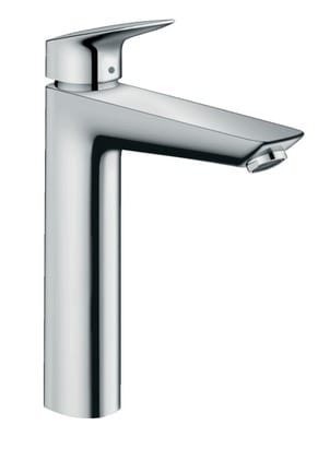 Смеситель Hansgrohe Logis 71091 для умывальника, высокий фиксированный излив, без донного клапана