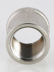 Муфта VALTEC  1/2" латунь никелированная VTr.270.N.0004
