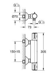 ��������� ��� ���� Grohe Grohtherm 800 34558000 ���������, ���������, ��� ������, ����: ����